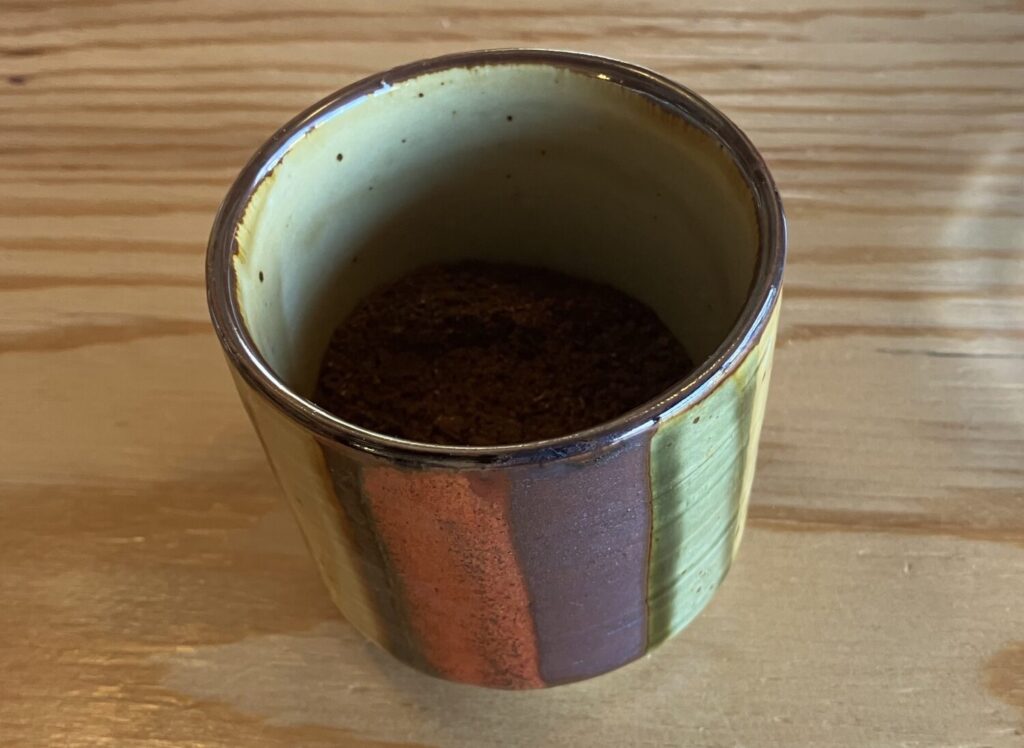 Em Coffee@丸亀での挽きたてのコーヒー